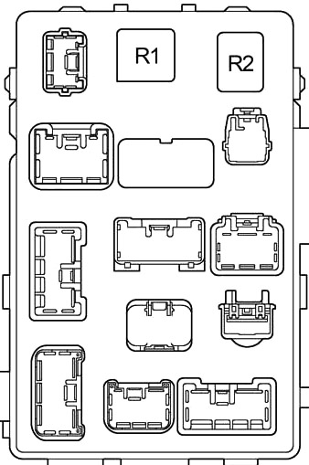 Toyota Tacoma (2001-2004) - Pojistková skříňka