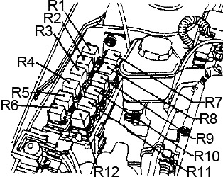 Nissan Sentra (1995-1999) - Pojistková skříňka