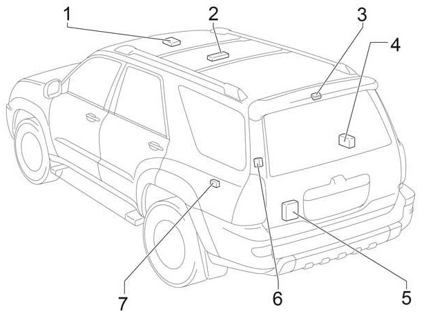 Toyota 4Runner N210 (2003-2009) - pojistková skříňka