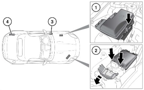 Jaguar F-Type (2018-2020) - pojistková skříňka